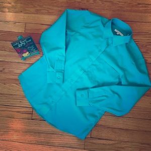 Foxcroft wrinkle free button down shirt, size 4p